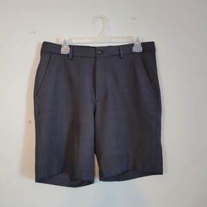 Greg Norman Performance Shorts Men's 32 Black Stretch Golf Athleisure Shorts NWT